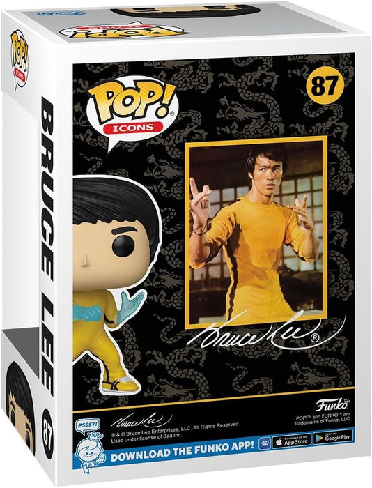 Funko Pop! Icons: Bruce Lee - Figura in Vinile da Collezione - Idea Regalo - Merchandising Ufficiale - Giocattoli per Bambini e Adulti - Movies Fans - Figura da Collezione e da Esposizione