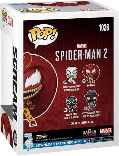 Funko POP! Games: SM2VG - Scream - SCREAM - Spider-man 2 Video Game - Collectable Vinyl Figure - Gift Idea - Official Merchandise - Toys for Kids & Adults - Video Games Fans