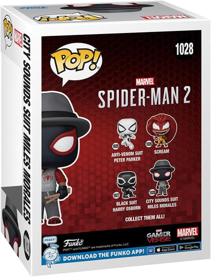 Funko POP! Games: SM2VG - City Sounds Miles - Spider-man 2 Video Game - Collectable Vinyl Figure - Gift Idea - Official Merchandise - Toys for Kids & Adults - Video Games Fans