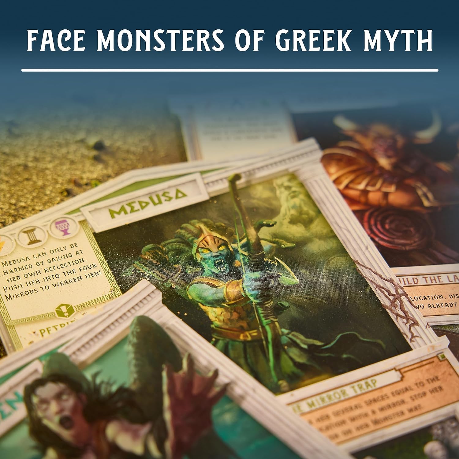 Ravensburger Horrified Greek Monsters - Immersive Cooperative Strategy Board Game for Adults and Kids Age 10 Years Up