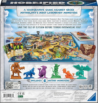 Ravensburger Horrified Greek Monsters - Immersive Cooperative Strategy Board Game for Adults and Kids Age 10 Years Up