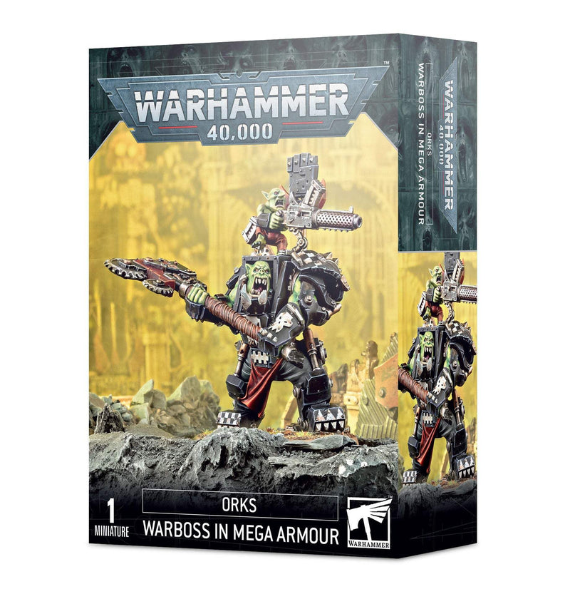Games Workshop - Warhammer 40,000 - Orks: Ork Warboss In Mega Armour