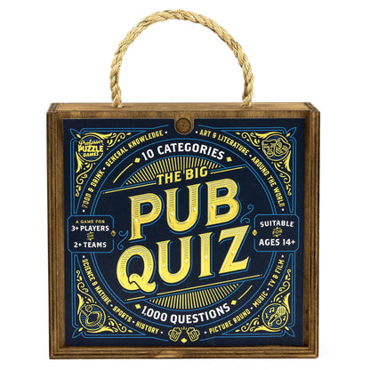Professor PUZZLE The Big Pub Quiz The 1000 question ultimate quiz game with all 10 classic categories. Updated 2021!