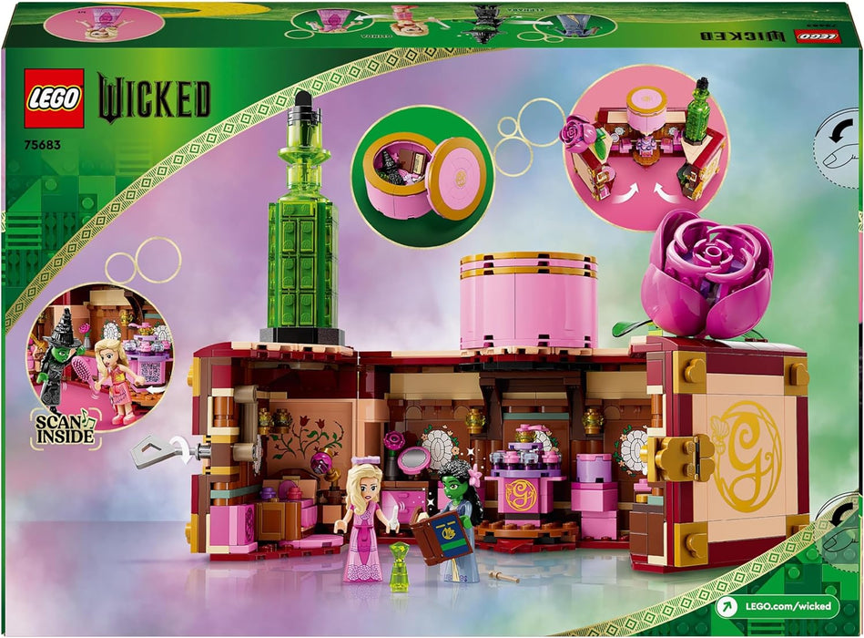 LEGO Wicked Glinda & Elphaba's Dormitory Set, Building Toy for 8 Plus Year Old Girls & Boys, with 2 Mini-Dolls for Imaginative Play, Gift for Kids Who Love Doll’s Houses, and Fans of the Movie 75683