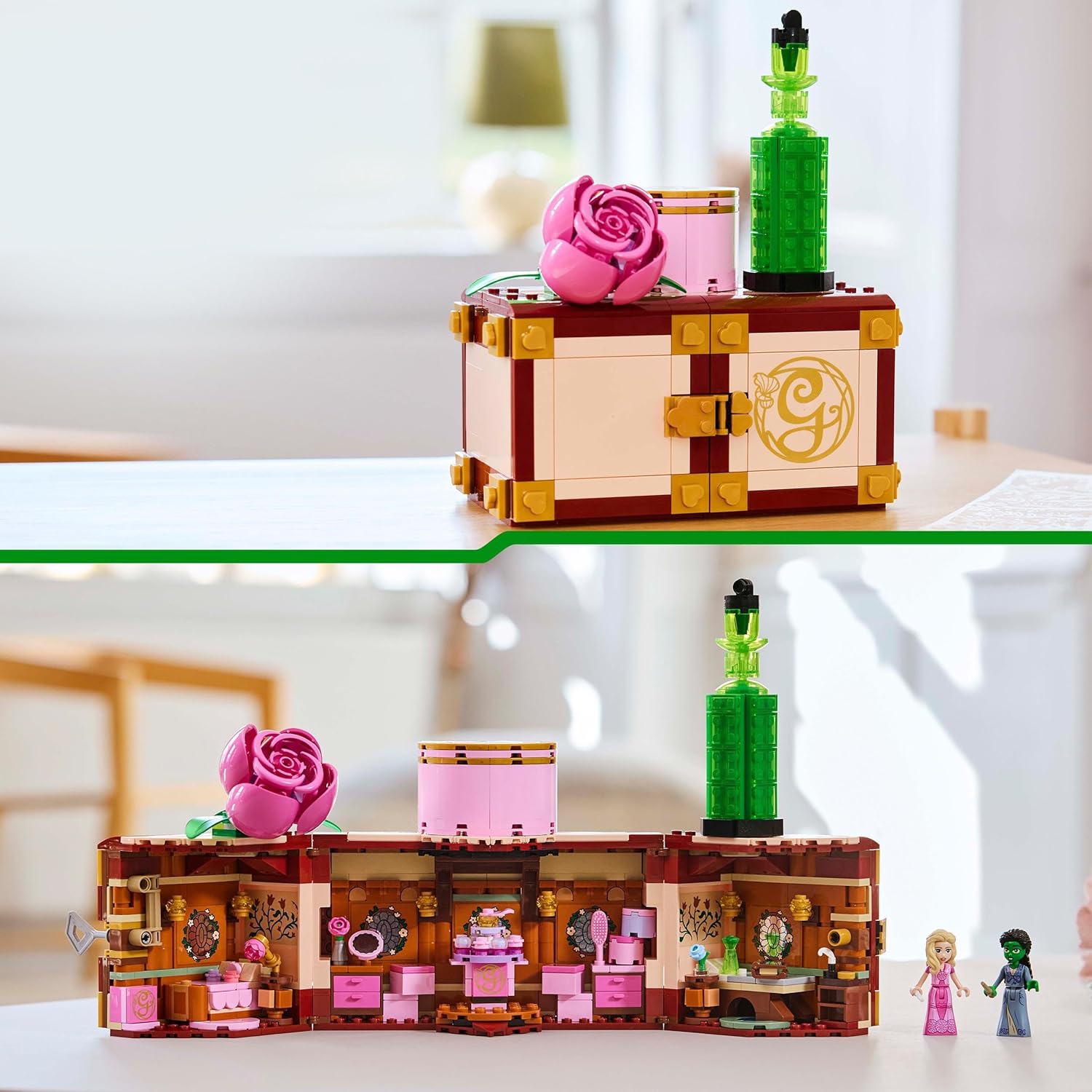 LEGO Wicked Glinda & Elphaba's Dormitory Set, Building Toy for 8 Plus Year Old Girls & Boys, with 2 Mini-Dolls for Imaginative Play, Gift for Kids Who Love Doll’s Houses, and Fans of the Movie 75683
