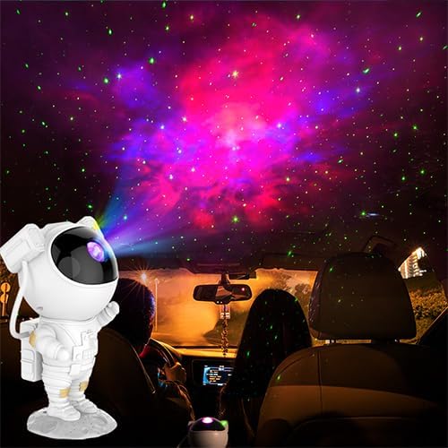 I-TOTAL Starry Sky LED Projector Lamp Astronaut Projector Room Decoration Night Light for Kids Adults Home Party with Cable
