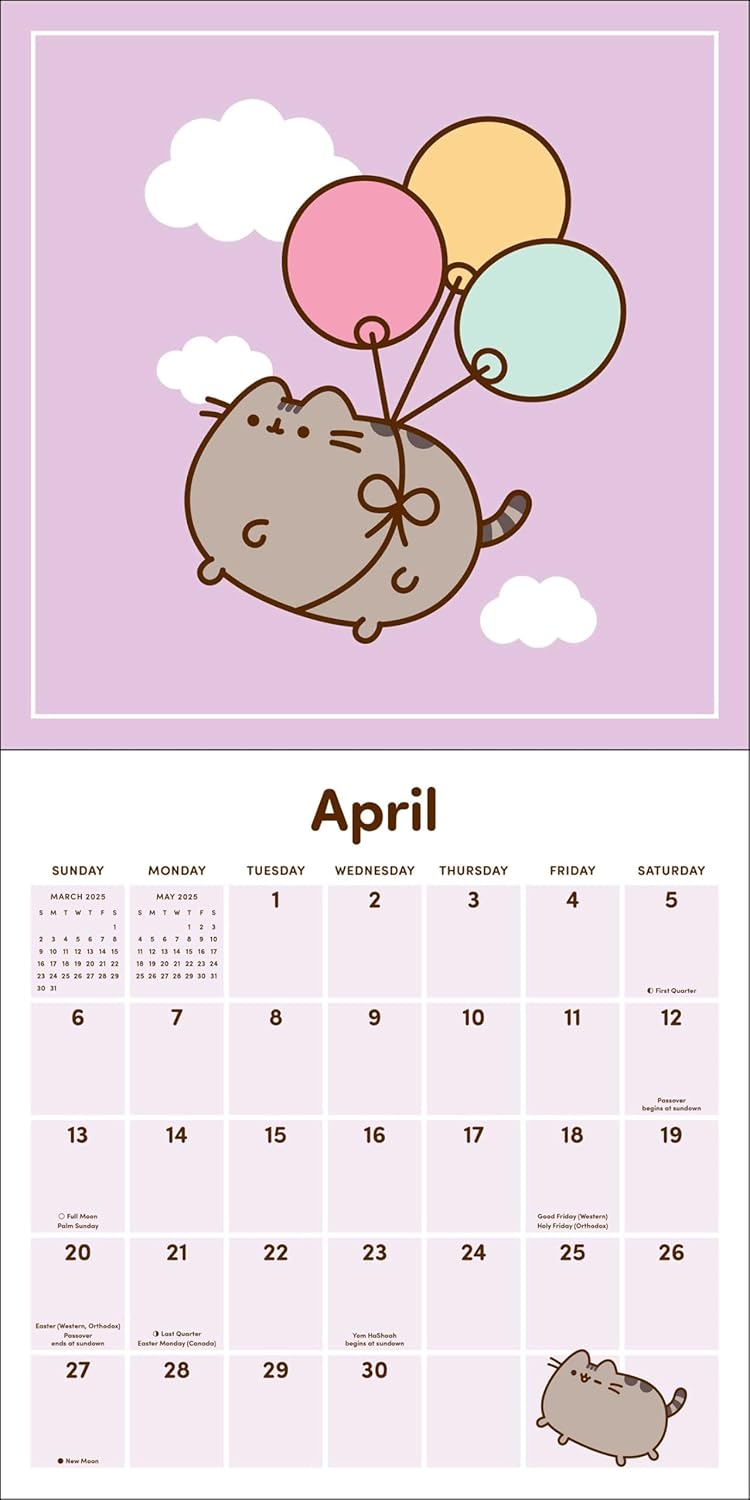 Pusheen 2025 Wall Calendar