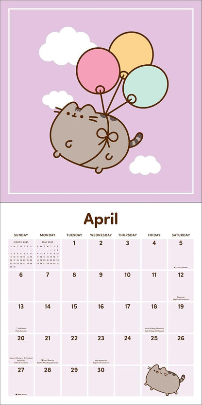 Pusheen 2025 Wall Calendar