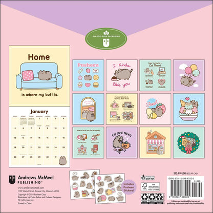 Pusheen 2025 Wall Calendar