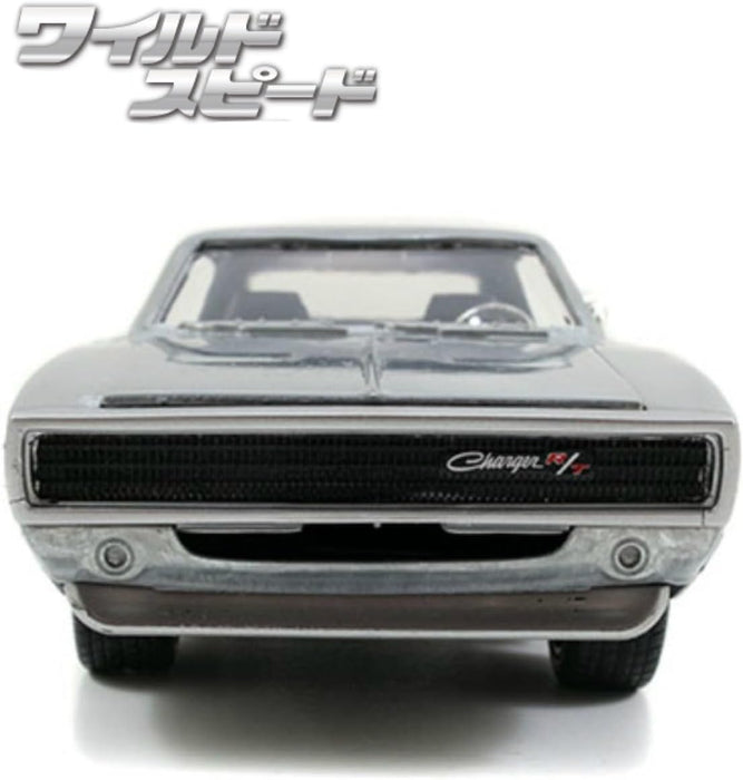 Jada Fast & Furious 1:24 Dom's 1968 Dodge Charger R/T Die-cast Car Bare Metal, Toys for Kids and Adults, 97336