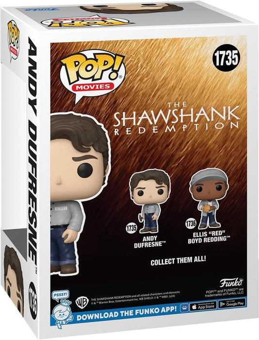 Funko POP! Movies: SR - Andy Dufresne - Shawshank Redemption - Collectable Vinyl Figure - Gift Idea - Official Merchandise - Toys for Kids & Adults - Movies Fans - Model Figure for Collectors