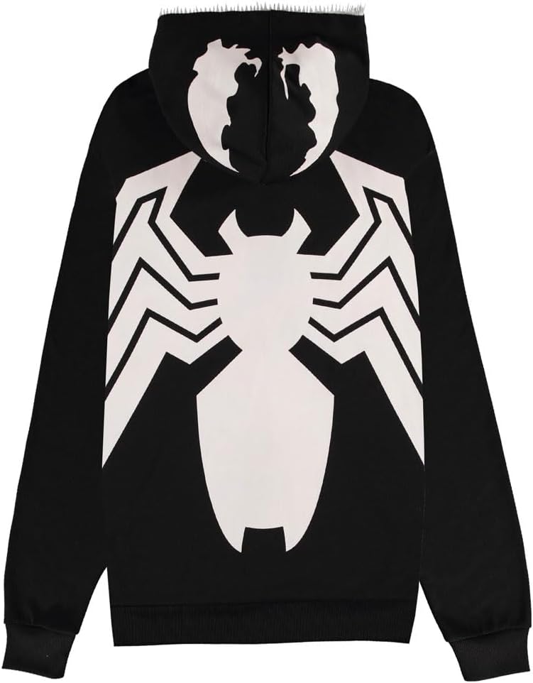 Marvel Venom 2-Novelty Hoodie-S Vest Sweater, Black, S Men, Black, S