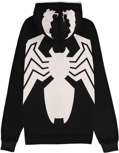 Marvel Venom 2-Novelty Hoodie-S Vest Sweater, Black, S Men, Black, S