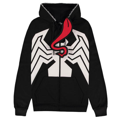Marvel Venom 2-Novelty Hoodie-S Vest Sweater, Black, S Men, Black, S