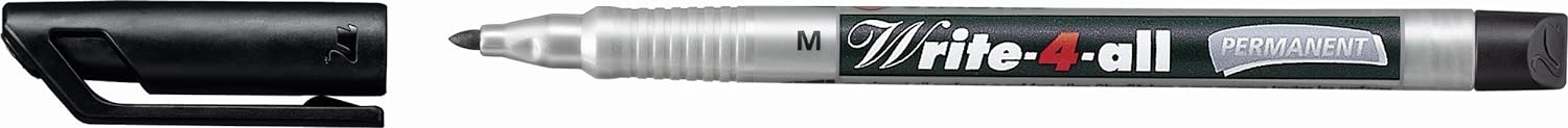 Permanent Marker Pen - STABILO Write-4-all - Medium - Pack of 10