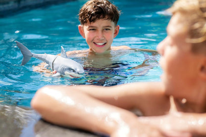 ROBO ALIVE Great White Shark Series 1 by Zuru, Battery-Powered Robotic Light Up Shark Toy, Summer Pool Toy, Bath Toy