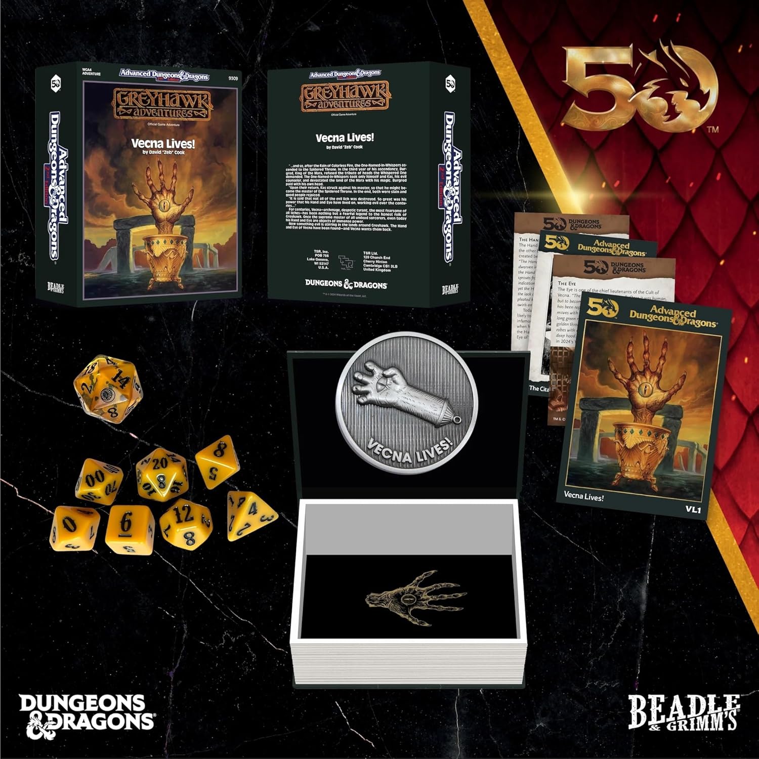 Beadle & Grimm's Vecna Lives Würfel- und Zubehör-Set