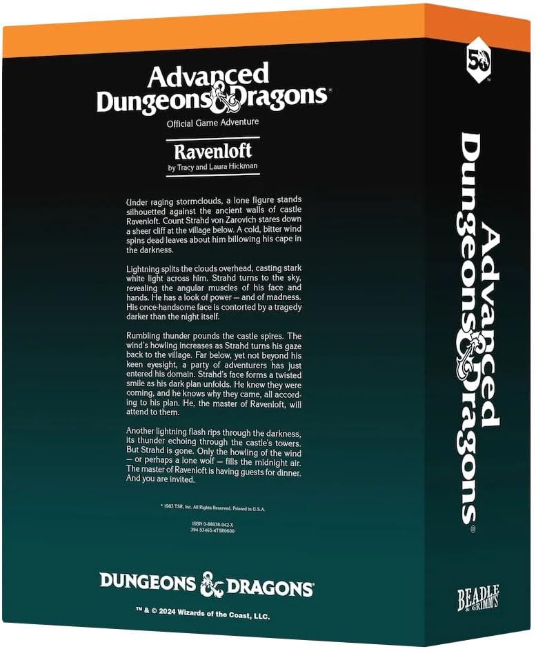 Beadle & Grimm's Ravenloft Würfelspiel und Zubehör