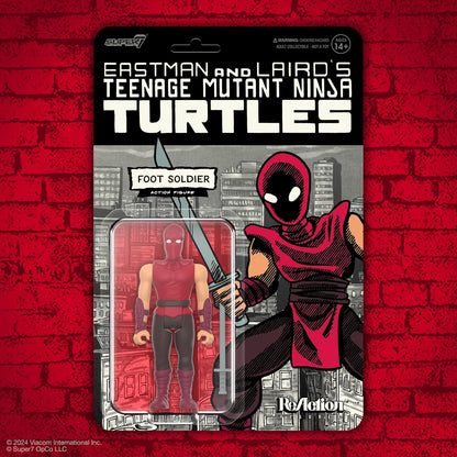 Super7 Teenage Mutant Ninja Turtles Reaction Figures Wave 11 - Foot Soldier (Comic Color) Action Figure