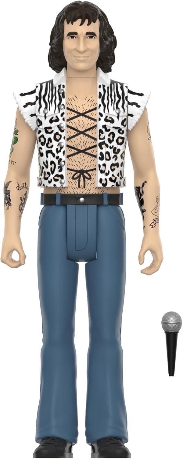 Super7 Bon Scott Reaction Figures Wave 02 - Bon Scott (Leopard Print) Action Figure