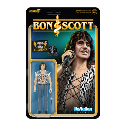 Super7 Bon Scott Reaction Figures Wave 02 - Bon Scott (Leopard Print) Action Figure