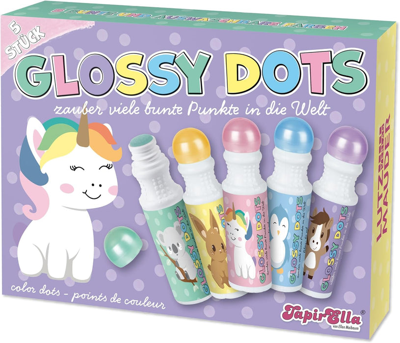 Stempelmarkers Glossy - 5 stuks