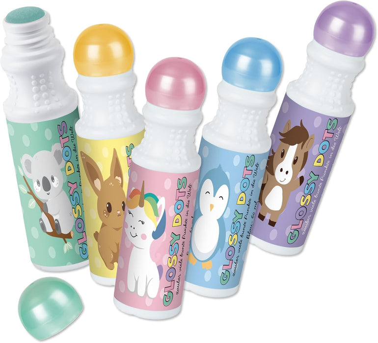 Stempelmarkers Glossy - 5 stuks