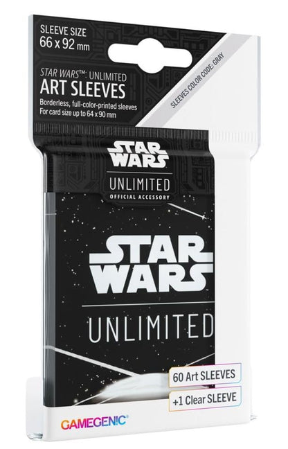 Gamegenic, Star Wars: Unlimited Art Sleeves –Card Back White, Sleeve color code: Gray