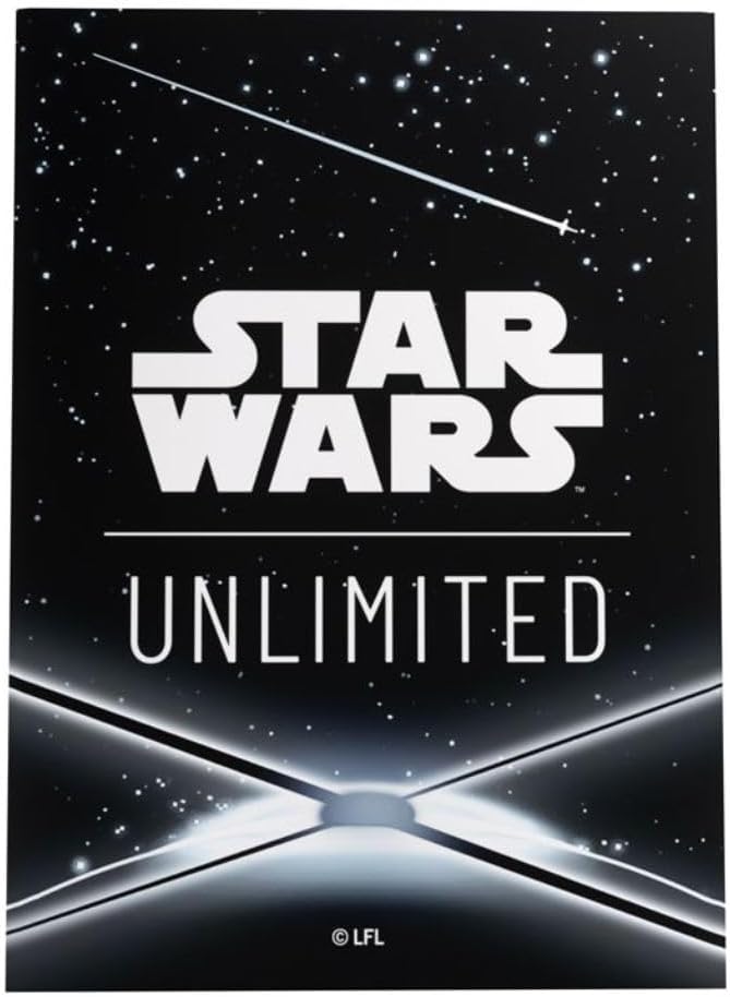 Gamegenic, Star Wars: Unlimited Art Sleeves –Card Back Black, Sleeve Color Code: Gray