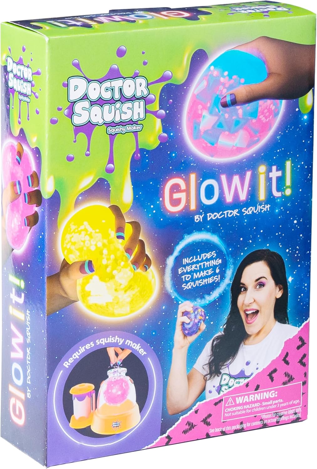 Glow It! by Doctor Squish - Refill Pack - 8 Balloons Included