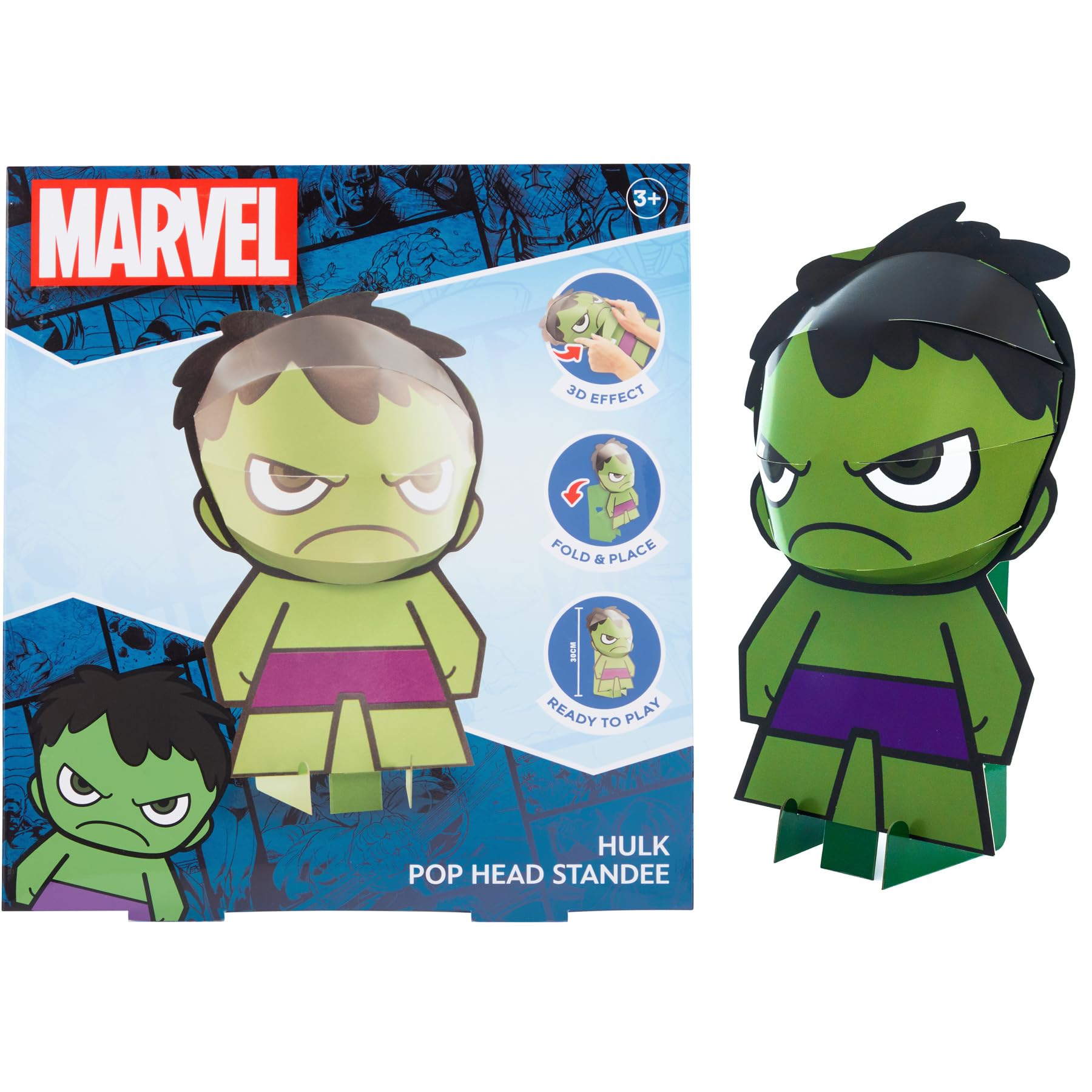 Marvel Figur - 3D Pop Head 20 cm - Spiderman - Sammelfigur - Spielzeug Geschenkidee (SP24335) (Hulk