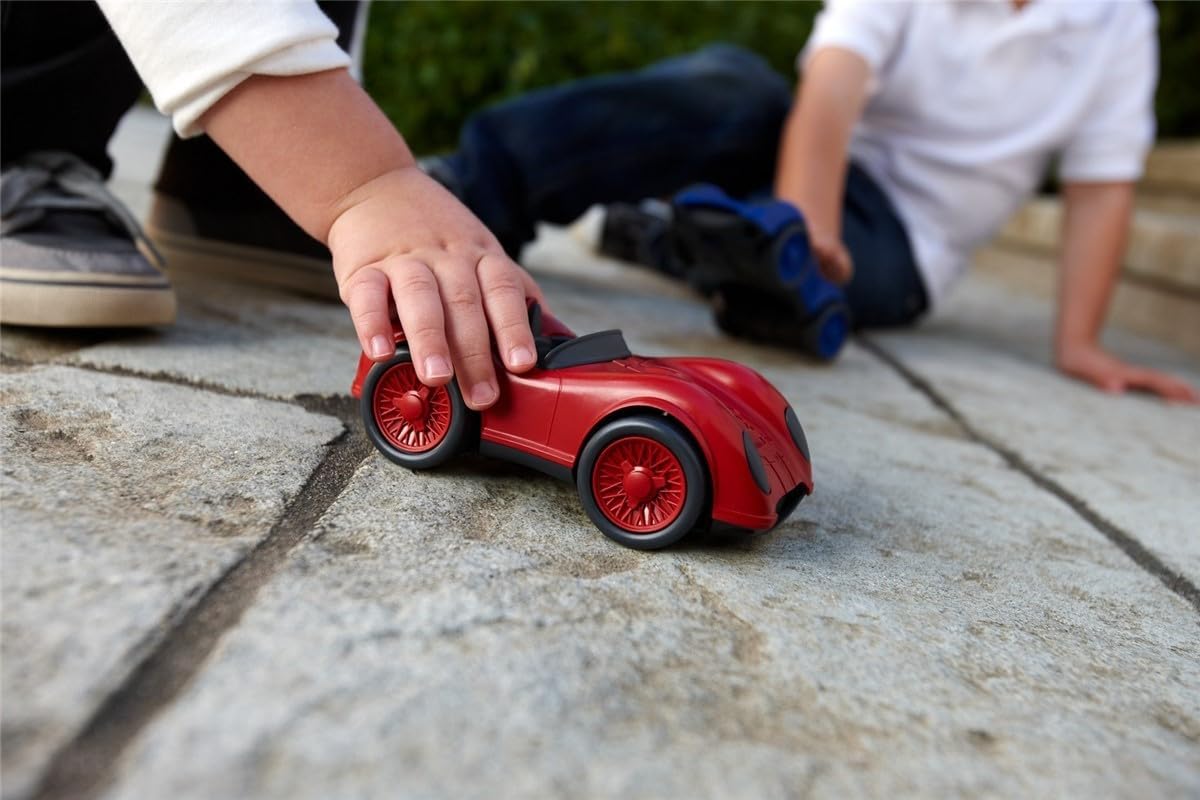 Green Toys- Auto de Carreras (Rojo), Multicolor (RACR-1478