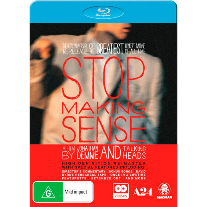 Talking Heads: Stop Making Sense Blu-ray | 40th Anniversary Special Edition (2 x Blu-Ray