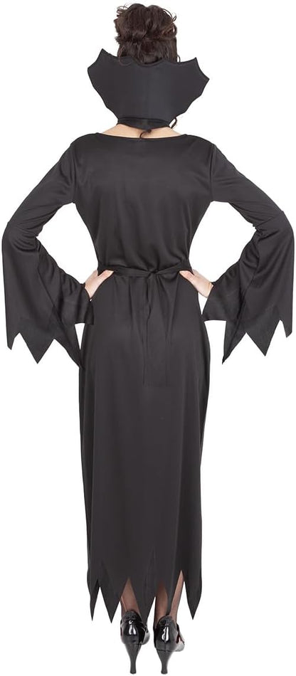 Rubies Costume da Vampiresa Tinieblas per donna, Abito con colletto rialzato e cintura, Licenza Ufficiale, Vampiro, Vampiro per Halloween, Feste e Carnevale