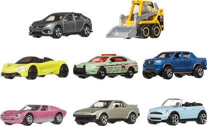 Matchbox Toy Cars or Trucks 8-Pack, Set of 8 Die-Cast 1:64 Scale Vehicles, Themed Multipack, Including 1 Exclusive (Styles May Vary
