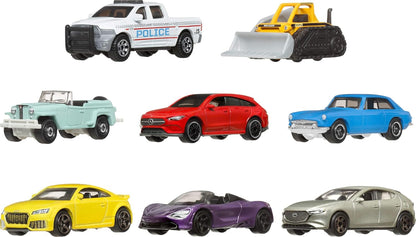 Matchbox Toy Cars or Trucks 8-Pack, Set of 8 Die-Cast 1:64 Scale Vehicles, Themed Multipack, Including 1 Exclusive (Styles May Vary