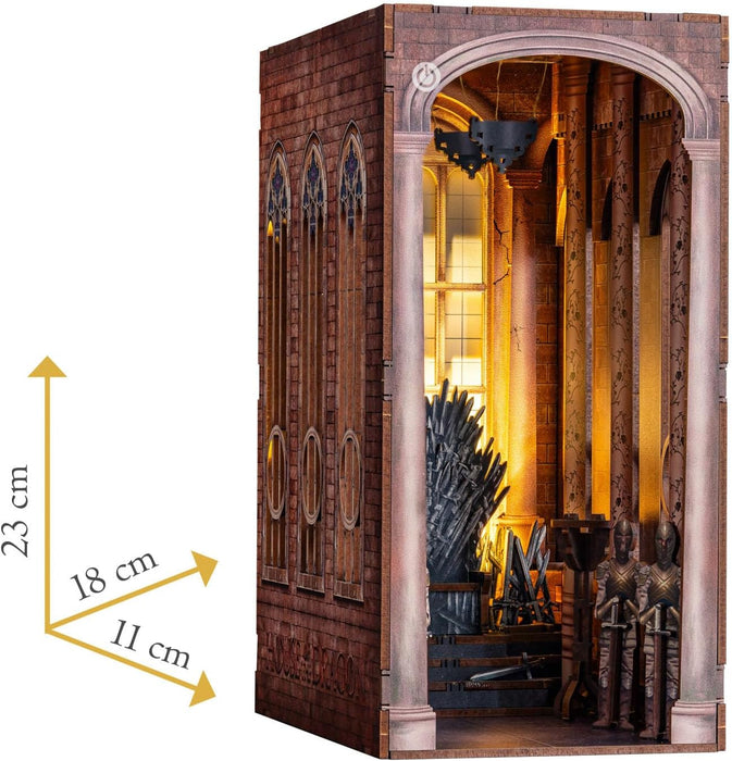 Revell Modellbausatz Tiny Adventures, Iron Throne, 3D Miniaturhaus, DIY Book Nook Holz Puzzle, Handgefertigtes Geschenk für Iron Throne Fans