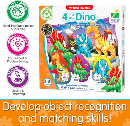 The Learning Journey 629277 Dino Puzzle, Multicolor, One Size