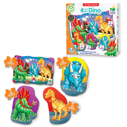 The Learning Journey 629277 Dino Puzzle, Multicolor, One Size