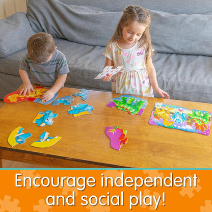 The Learning Journey 629277 Dino Puzzle, Multicolor, One Size