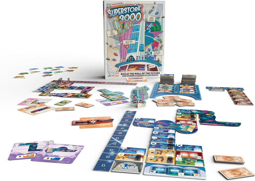 SPACE Cowboys | Superstore 3000 | Board Game | Ages 10+ | 2-4 Players | 30-45 Minutes Playing Time