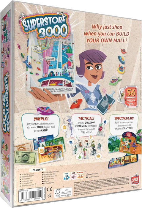 SPACE Cowboys | Superstore 3000 | Board Game | Ages 10+ | 2-4 Players | 30-45 Minutes Playing Time
