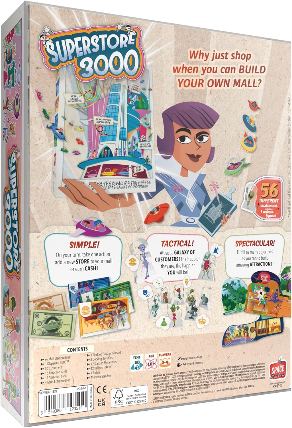 SPACE Cowboys | Superstore 3000 | Board Game | Ages 10+ | 2-4 Players | 30-45 Minutes Playing Time