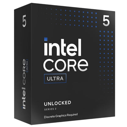 Intel® Core™ Ultra 5 per sistemi processore desktop 245KF 14 core 6 P-core + 8 E-core fino a 5,2 GHz