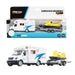 Toi-Toys Metal Camper Pull Back+aanhanger+sneeuwscooter