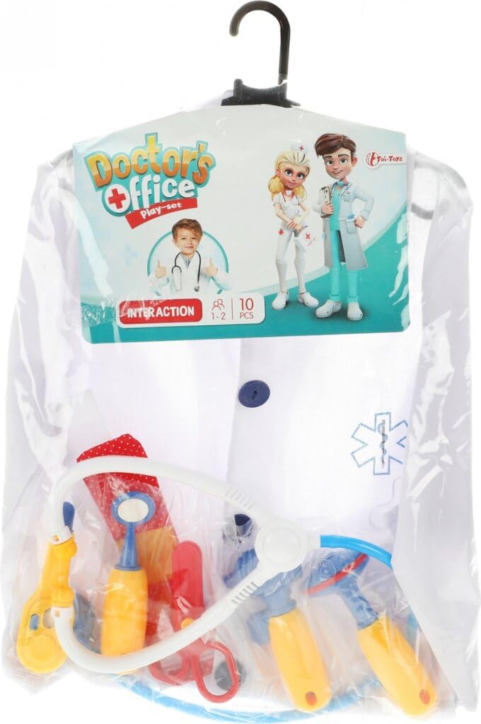 Toi-Toys schnullerset Doktor Junior Polyester weiß 10-teilig