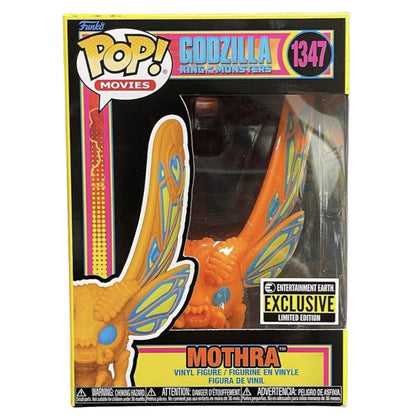 Funko! Godzilla Mothra Black Light Pop! Vinyl Figure - Entertainment Earth Exclusive, Black,blue,orange(FUN68723