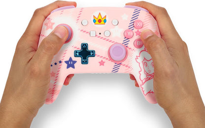 PowerA geavanceerde draadloze controller voor Nintendo Switch - Princess Peach ruit