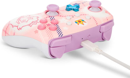 PowerA geavanceerde draadloze controller voor Nintendo Switch - Princess Peach ruit