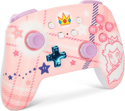 PowerA geavanceerde draadloze controller voor Nintendo Switch - Princess Peach ruit
